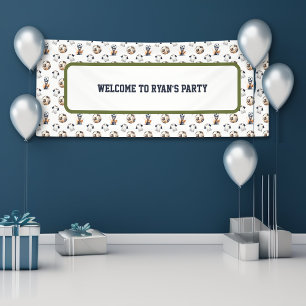 Banderoles Bandeau de fête d'anniversaire du sport