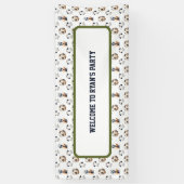 Banderoles Bandeau de fête d'anniversaire du sport (Vertical)