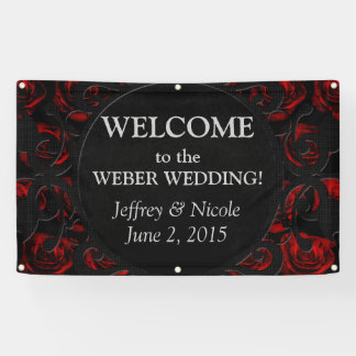 Banderoles Bandeau de mariage personnalisé Goth