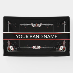 Banderoles Bandeau de tatouage de musique Rockabilly
