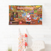 Banderoles Bandeau de vinyle de Noël 5' x 3' sur mesure Père (En situation)