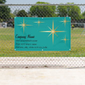 Banderoles Bandeau de vinyle Starburst Retro, 3' x 5' (En situation)