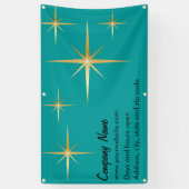 Banderoles Bandeau de vinyle Starburst Retro, 3' x 5' (Vertical)