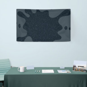 Banderoles Bandeau éclaboussé à l'encre de charbon personnali
