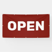 Banderoles Bandeau OPEN Rouge Foncé (Horizontal)