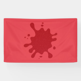 Banderoles Bandeau personnalisé à éclaboussures rouges – Gras