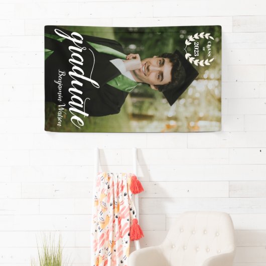 Banderoles Bandeau publicitaire pour les diplômés de script p (En situation)