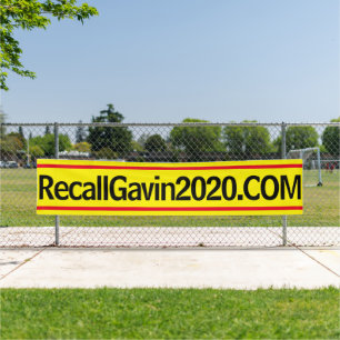 Banderoles Bandeau publicitaire recallgavin2020 (plus grande)