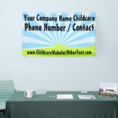 Banderoles Bandeau publicitaire sur la garde d'enfants (Salon professionnel)