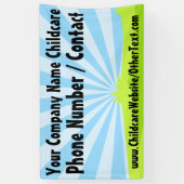 Banderoles Bandeau publicitaire sur la garde d'enfants (Vertical)