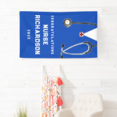 Banderoles Bandeau publicitaire sur les diplômes de l'école d (En situation)