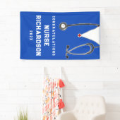 Banderoles Bandeau publicitaire sur les diplômes de l'école d (En situation)