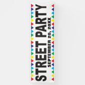 Banderoles Bandeau Street Party avec vos infos (Vertical)