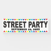 Banderoles Bandeau Street Party avec vos infos (Horizontal)
