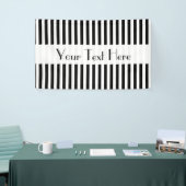Banderoles Bandes noires et blanches, Motif rayé, Lignes (Salon professionnel)