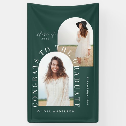 Banderoles Banne de graduation de l'arc géométrique multiphot (Vertical)