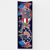 BANDEROLES BANNER DES ÉTATS-UNIS (Vertical)