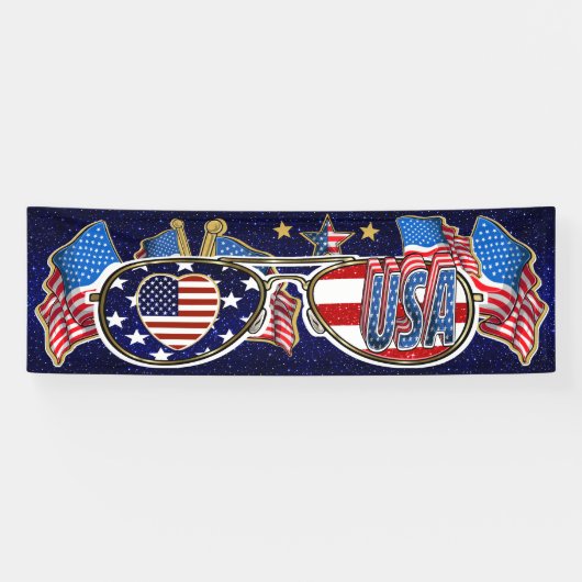 BANDEROLES BANNER DES ÉTATS-UNIS (Horizontal)