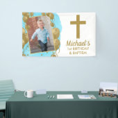 Banderoles Baptême d'anniversaire 1er Ballons d'or Photo (Salon professionnel)