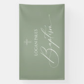 Banderoles Baptism Sage banner backdrop (Verticale)