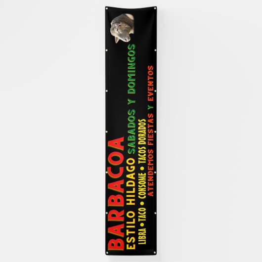 Banderoles Barbecue mexicain (Vertical)