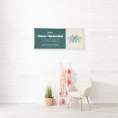 Banderoles Barbershop blue jeans texture (En situation)