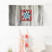 Banderoles Barn Quilt Star 1 (En situation)