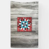 Banderoles Barn Quilt Star 1 (Vertical)