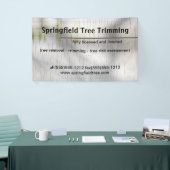 Banderoles Barque de bouleau Rustique Nature Custom Business (Salon professionnel)