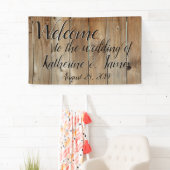 Banderoles Barrière de cèdre, accueil fait sur commande de (En situation)