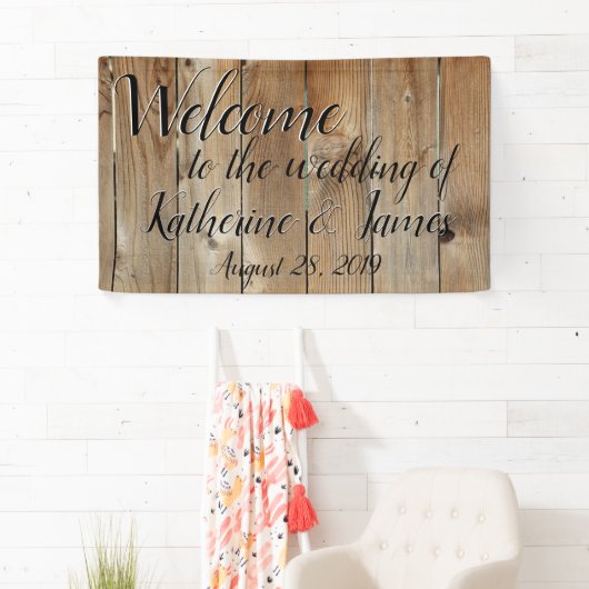 Banderoles Barrière de cèdre, accueil fait sur commande de (En situation)