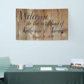 Banderoles Barrière de cèdre, accueil fait sur commande de (Salon professionnel)