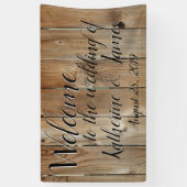 Banderoles Barrière de cèdre, accueil fait sur commande de (Vertical)