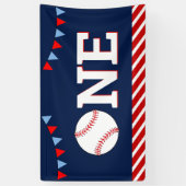 Banderoles Baseball 1er anniversaire (Vertical)