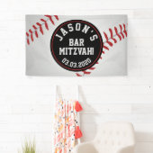 Banderoles Baseball Bar Mitzvah (En situation)