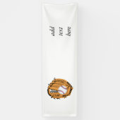 Banderoles Baseball Mitt et Ball (Vertical)