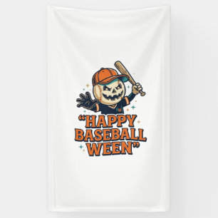 Banderoles Baseball Ween Vintage Halloween Baseball Heureux D