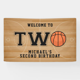 Banderoles Basket-ball 2e anniversaire