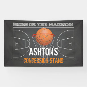 Banderoles Basket-ball, anniversaire, thème du basket-ball, a