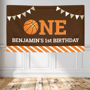 Banderoles Basket-ball personnalisé 1er anniversaire