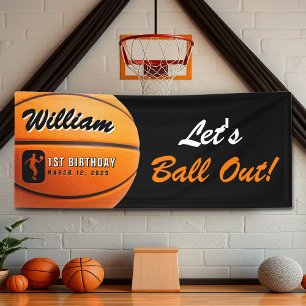 Banderoles Basket-ball Sortons la fête d'anniversaire