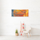 Banderoles Basket flamboyant (En situation)