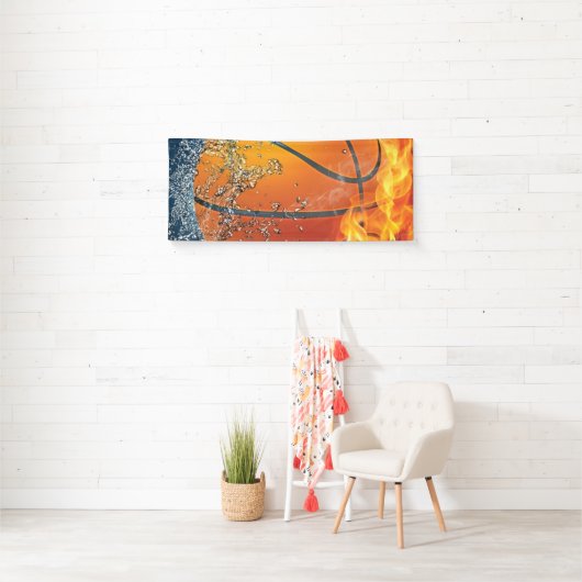 Banderoles Basket flamboyant (En situation)