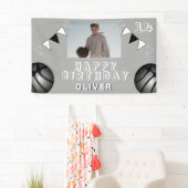 Banderoles Basketball Ball Bund drapeaux Photo Anniversaire (En situation)