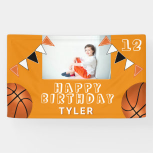Banderoles Basketball Ballons drapeaux Enfants Photo Annivers