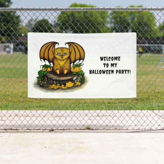 Banderoles Bat d'Halloween mignonne (En situation)