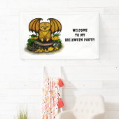 Banderoles Bat d'Halloween mignonne (En situation)