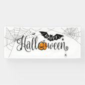 Banderoles Bat Happy Halloween (Horizontal)