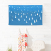 Banderoles Bateaux à voile en mer bleu profond - Regatta Bate (En situation)