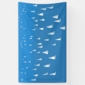 Banderoles Bateaux à voile en mer bleu profond - Regatta Bate (Vertical)